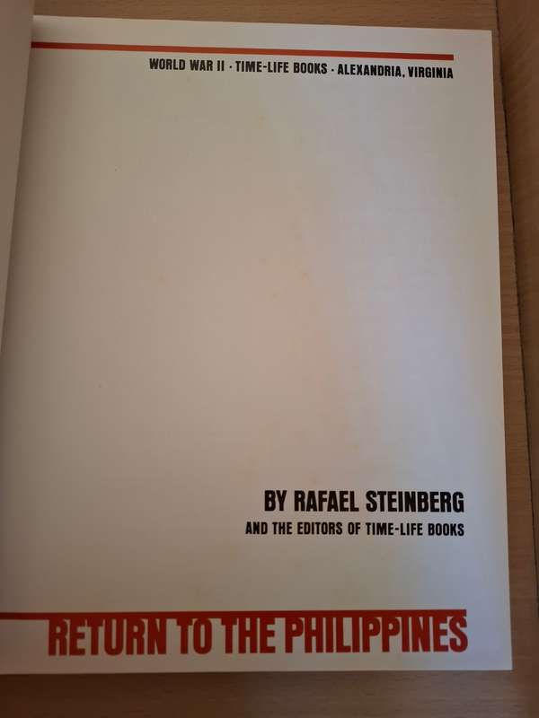 World War II Time-Life Books - Return to the Philippines by Rafael Steinberg (Hardcover)