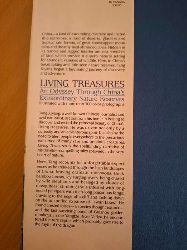 Living Treasures - An Odyssey Through China`s Extraordinary Nature Reserves : Tang Xiyang