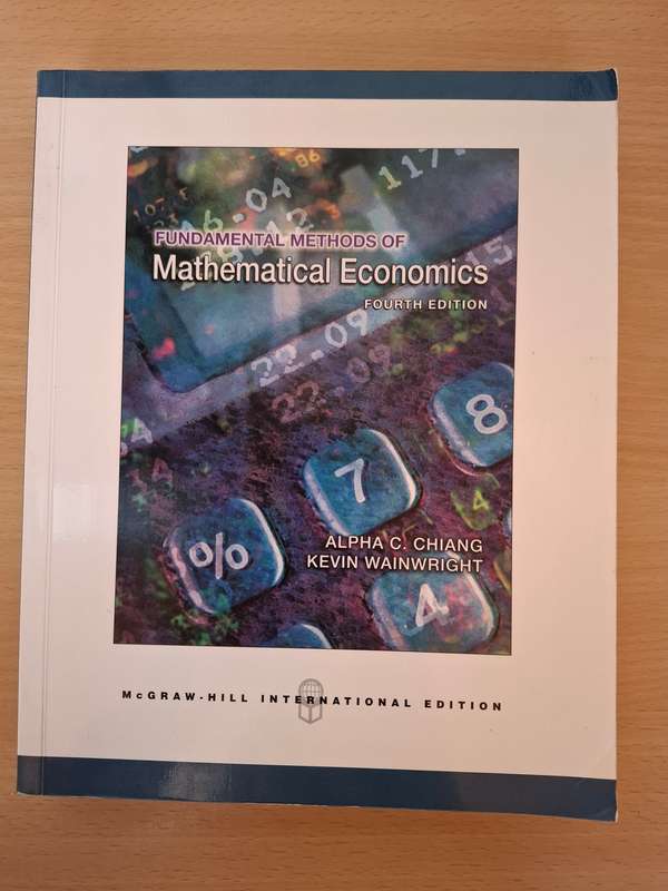 Fundamental Methods of Mathematical Economics - Fourth Edition : Alpha C. Chiang, K. Wainwright