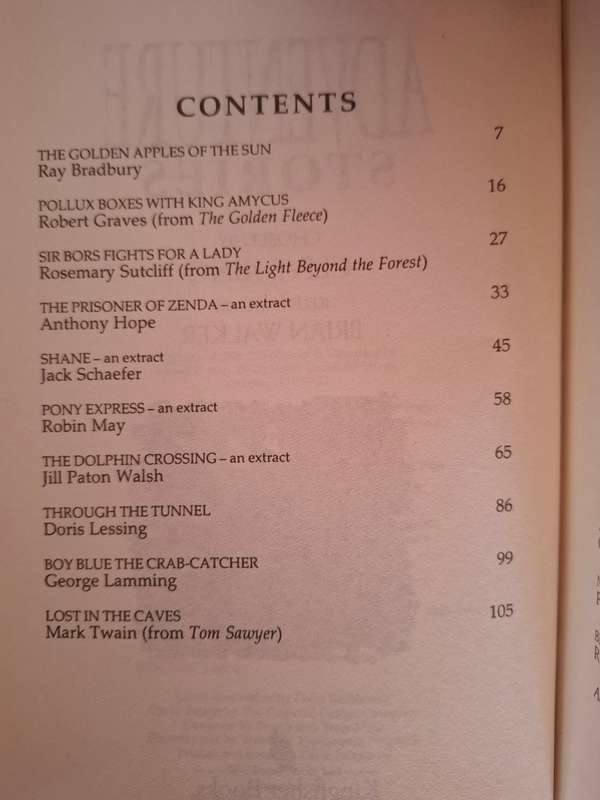Adventure Stories Chosen by Clive King  (Paperback)