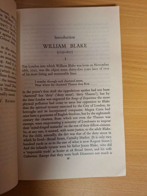 Selected Poems of William Blake : F.W. Bateson  (Paperback)