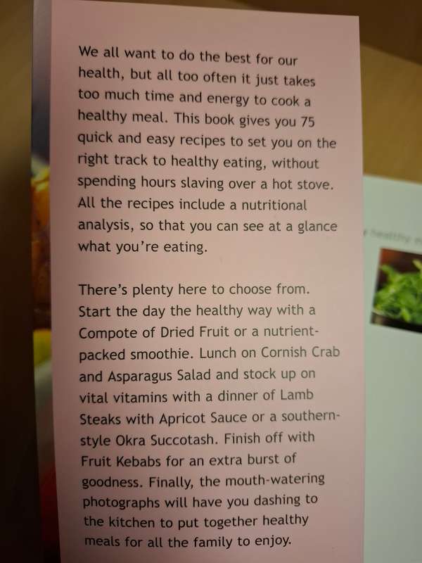 Quick & Easy Healthy Eating  (Paperback)