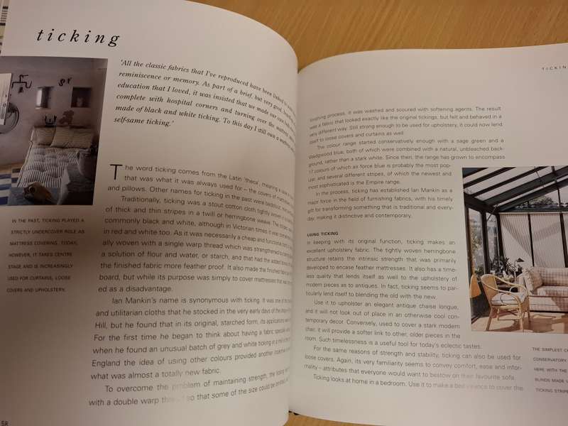 Natural Fabrics - Simple and Stylish Soft Furnishings : Ian Mankin  (Hardcover)