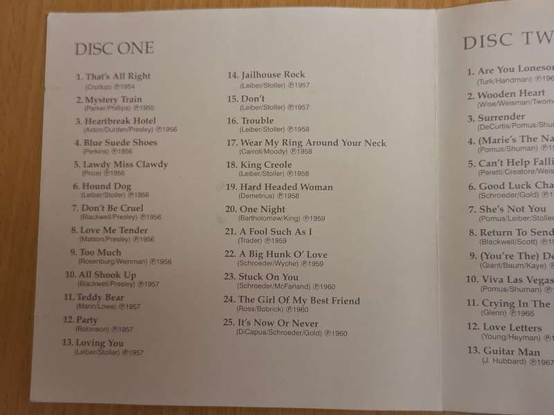 Elvis Presley The 50  Greatest Hits - CD  (2 discs)