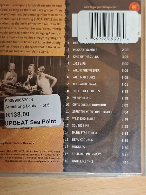 The Best of Louis Armstrong - The Hot Five and Hot Seven Recordings - CD