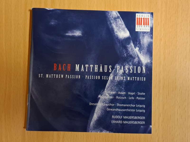 Bach Matthaus-Passion/Rudolf Mauersberger - Erhard Mauersberger - CD  (3 discs)