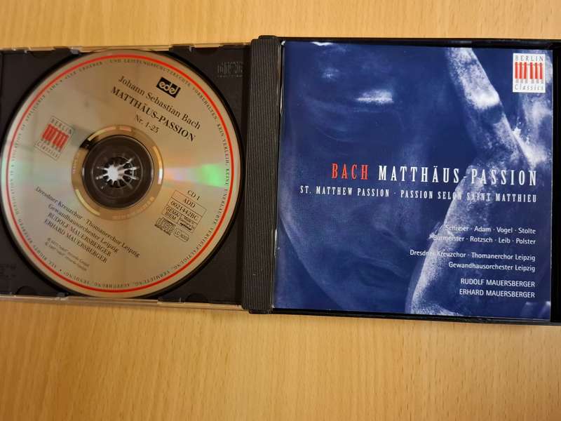 Bach Matthaus-Passion/Rudolf Mauersberger - Erhard Mauersberger - CD  (3 discs)