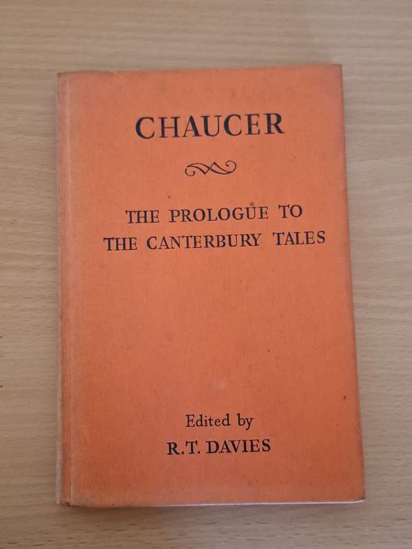 The Prologue to The Canterbury Tales - Chaucer - Edited by R.T. Davies  (Hardcover)