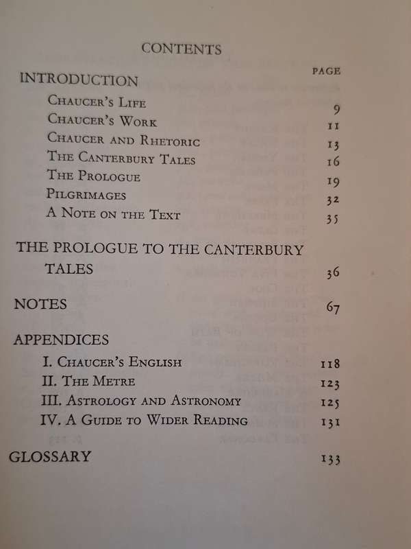The Prologue to The Canterbury Tales - Chaucer - Edited by R.T. Davies  (Hardcover)