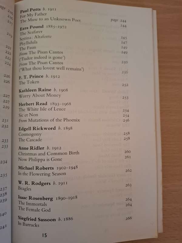 The Faber Book of 20th Century Verse Edited by Heath-Stubbs & David Wright (Paperback)