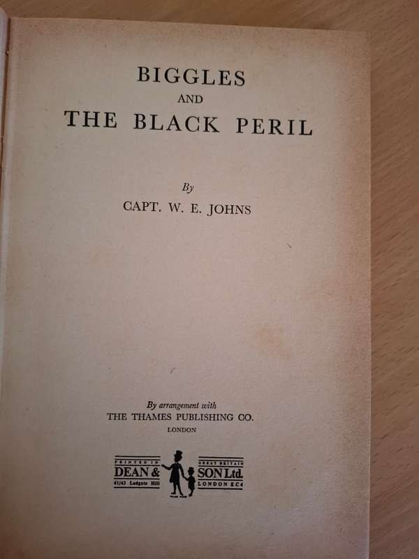Biggles and The Black Peril by Capt. W.E. Johns (Hardcover)