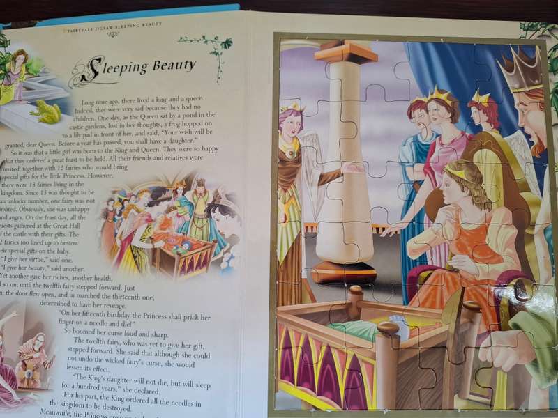 Fairy Tale Jigsaw - Sleeping Beauty/Puss in Boots/Red Riding Hood (Hardcover)