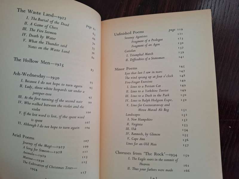 T.S. Eliot Collected Poems 1909-1962  (Paperback)