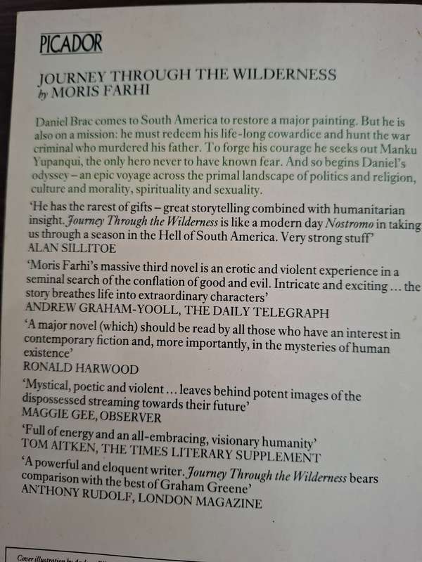 Journey Through The Wilderness : Moris Farhi  (Paperback)