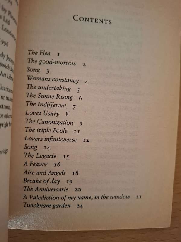 John Donne Love Poems  (Paperback)