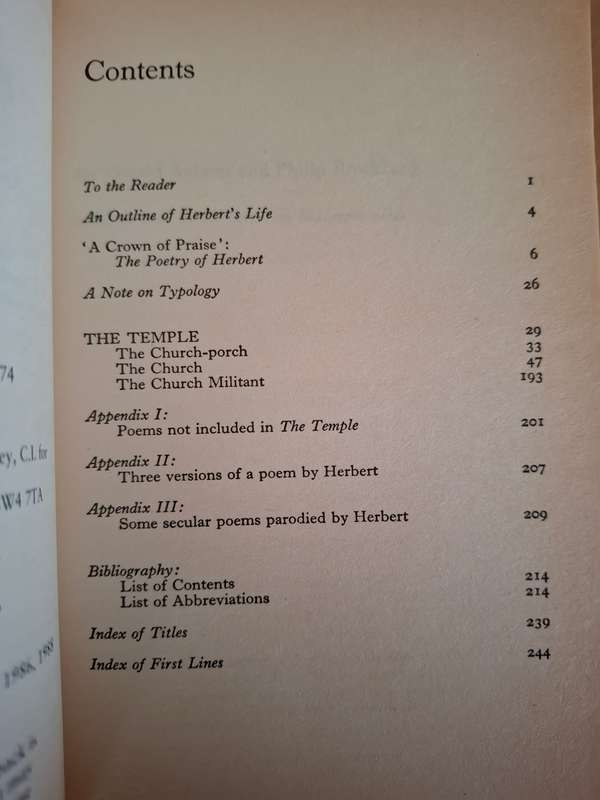 The English Poems of George Herbert Edited by C.A. Patrides  (Paperback)