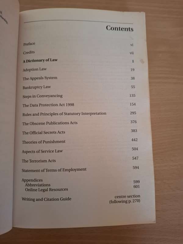 Oxford Dictionary of Law  (Paperback)