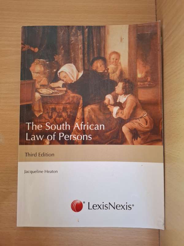 The South African Law of Persons, Third Edition : Jacqueline Heaton  (Paperback)
