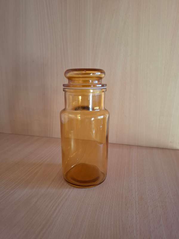 Amber Glass Jar