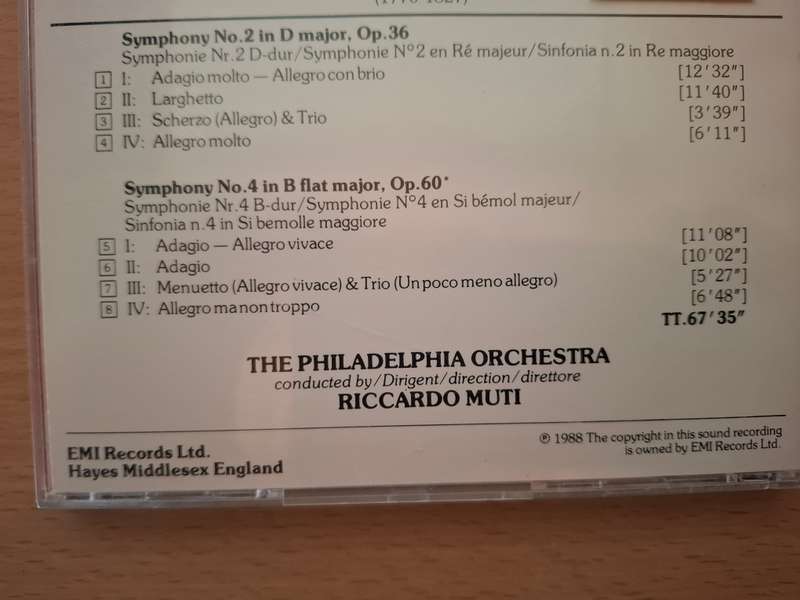 Ludwig van Beethoven Symphonien 2 & 3   (CD)
