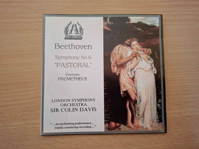 Ludwig van Beethoven Symphony No. 6 Pastoral Overture Prometheus  (CD)
