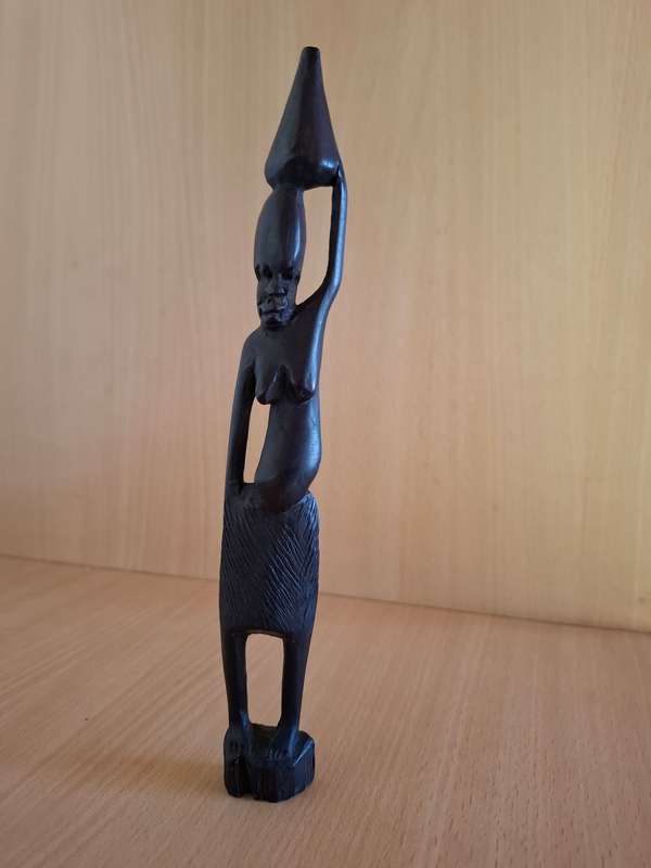 Wooden African Female Figurine - height 23cm width 4cm