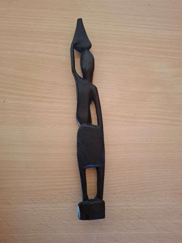 Wooden African Female Figurine - height 23cm width 4cm
