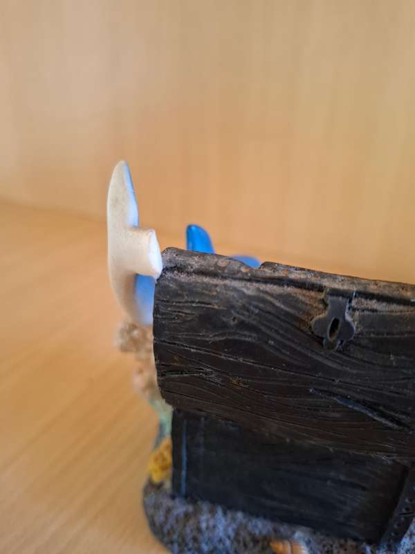 Small Dolphin Figurine/Treasure Chest Ornament - width 9cm height 9cm