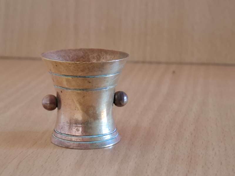 Miniature Brass Mortar - 3cm x 3cm