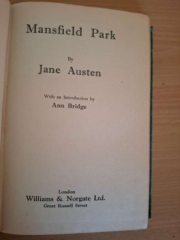 Mansfield Park by Jane Austen  (Hardcover)