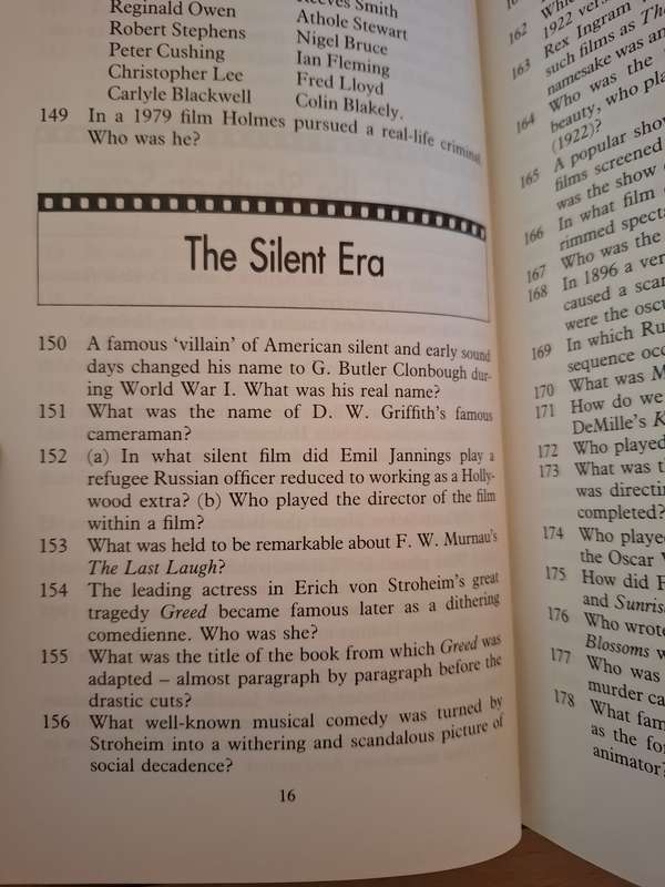 The Moviegoers Quiz Book - 1001 Questions & Answers on Movies Ancient & Modern: F. Maurice Speed
