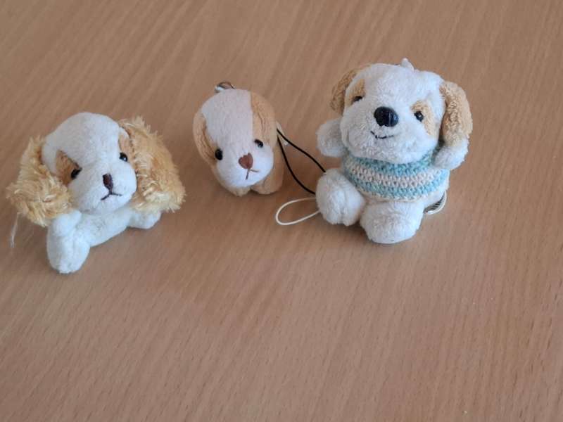 Lot of 3 Miniature Plush Dogs
