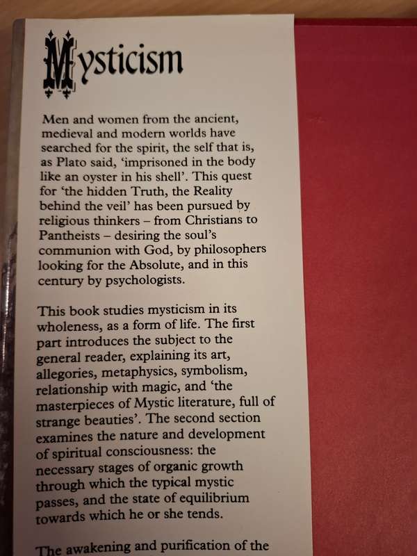 Mysticism - The Development of Humankind`s Spiritual Consciousness : Evelyn Underhill