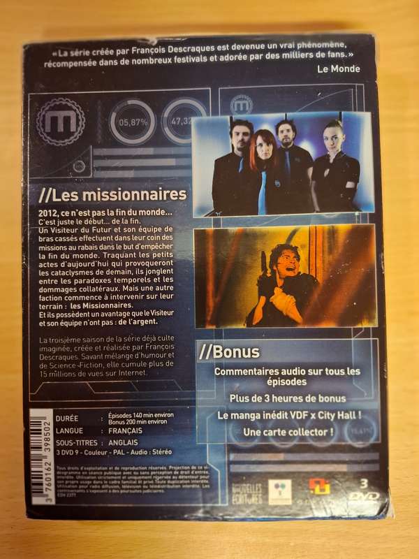 Le Visiteur du Futur - Les Missionnaires - Season 3 (Dvd) 3 discs
