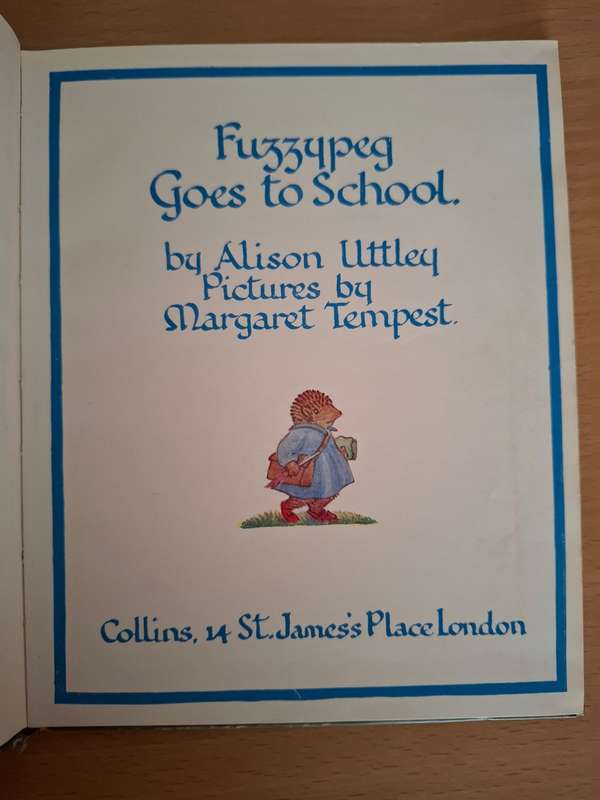 Fuzzypeg Goes to School by Alison Uttley  (Hardcover)