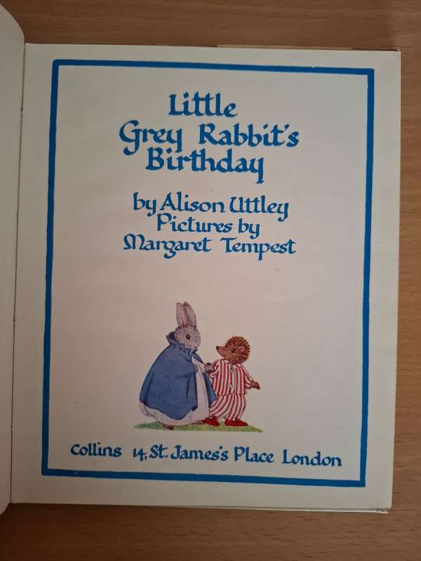 Little Grey Rabbit`s Birthday by Alison Uttley  (Hardcover)