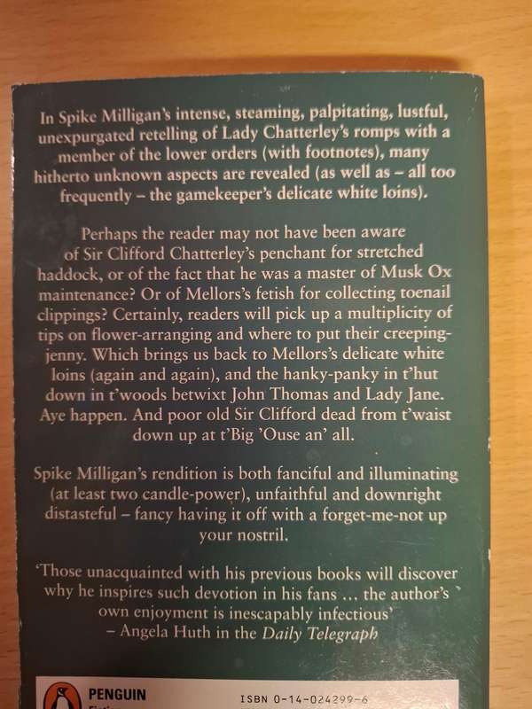 Lady Chatterley`s Lover according to Spike Milligan  (Paperback)