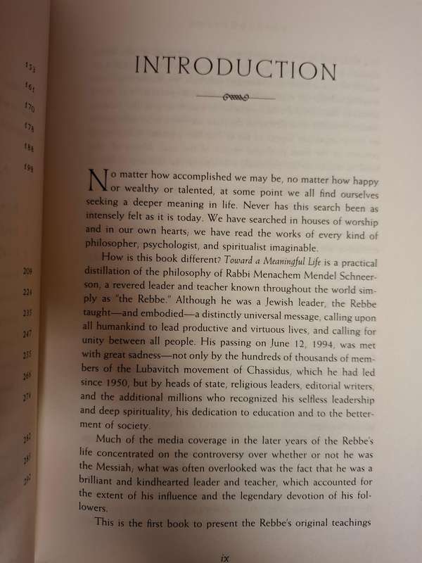 Toward a Meaningful Life - The Wisdom of The Rebbe : Menachem Mendel Schneerson (Hardcover)