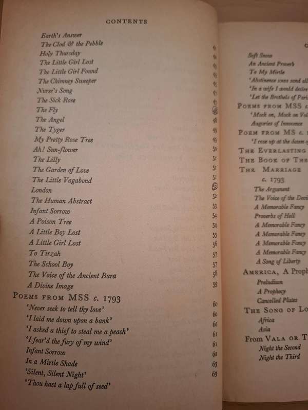 William Blake - A selection of poems and letters edited by J. Bronowski (Paperback)