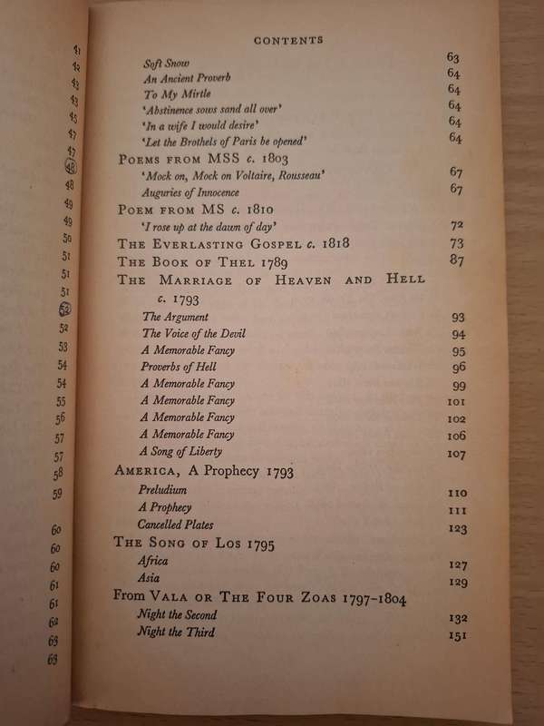 William Blake - A selection of poems and letters edited by J. Bronowski (Paperback)