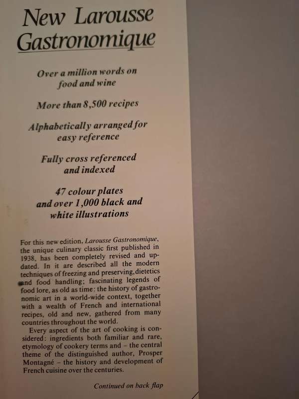 New Larousse Gastronomique - The World`s Greatest Cookery Reference Book (Hardcover)