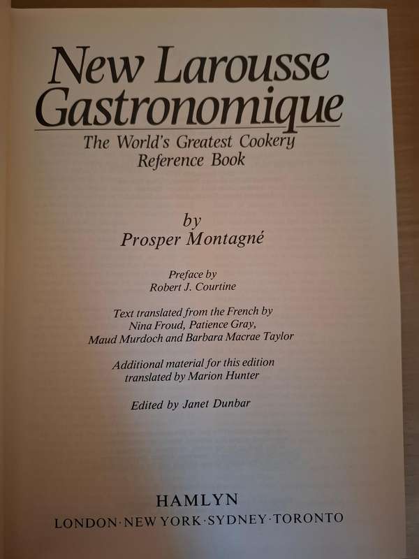 New Larousse Gastronomique - The World`s Greatest Cookery Reference Book (Hardcover)