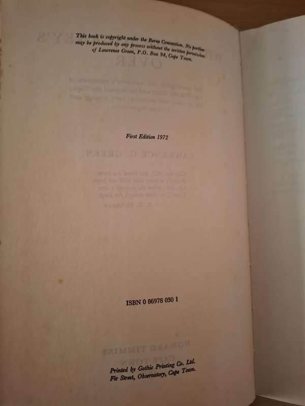 When the Journey`s Over : Lawrence G. Green  (Hardcover)