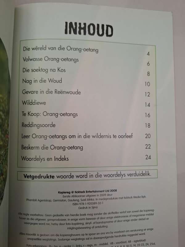 Orang-Oetangs in Gevaar  (Paperback)