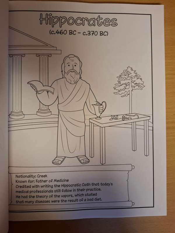 World`s Greatest Scientists & Inventors of All History (Coloring book for kids) NEW CONDITION
