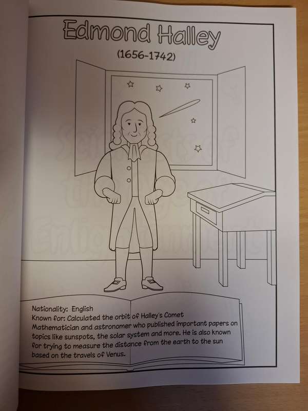 World`s Greatest Scientists & Inventors of All History (Coloring book for kids) NEW CONDITION