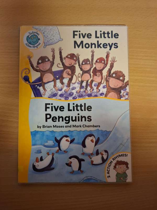 Five Little Monkeys/Five Little Penguins by Brian Moses and Mark Chambers  (Paperback)