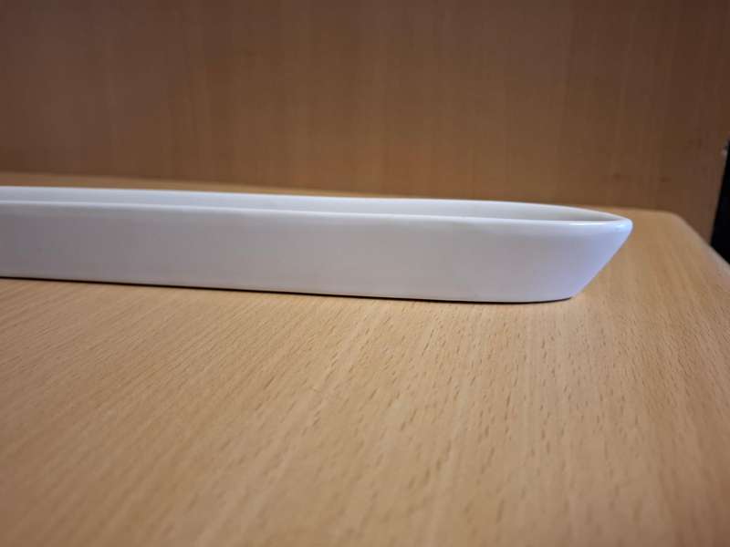 Long White Ceramic Maxwell & Williams Olive Dish - 35cm x 3cm