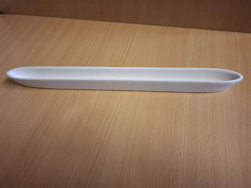 Long White Ceramic Maxwell & Williams Olive Dish - 35cm x 3cm