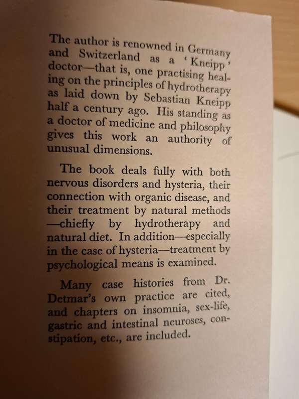 Nervous Disorders and Hysteria - Disease or Character Defect? Bernhard Detmar M.D. Ph.D.